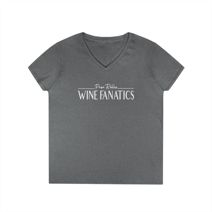 Paso Robles Wine Fanatics Logo Ladies V-Neck Tee