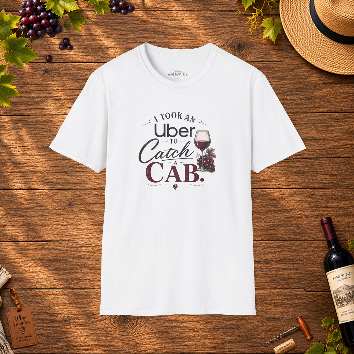I Took An Uber To Catch A CAB Crewneck T-Shirt