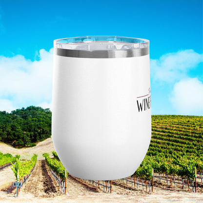 Paso Robles Wine Fanatics Logo 12oz Wine Tumbler