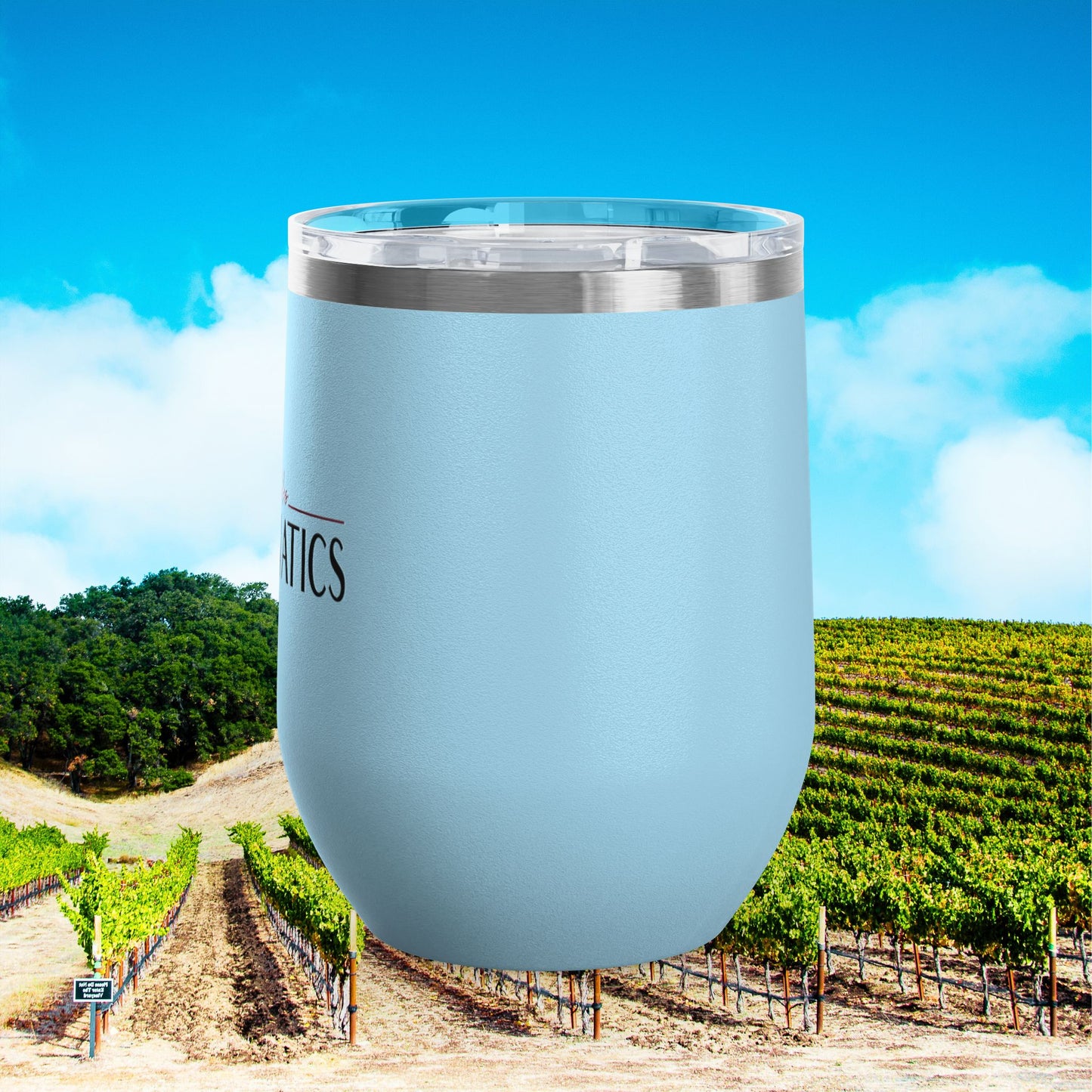 Paso Robles Wine Fanatics Logo 12oz Wine Tumbler