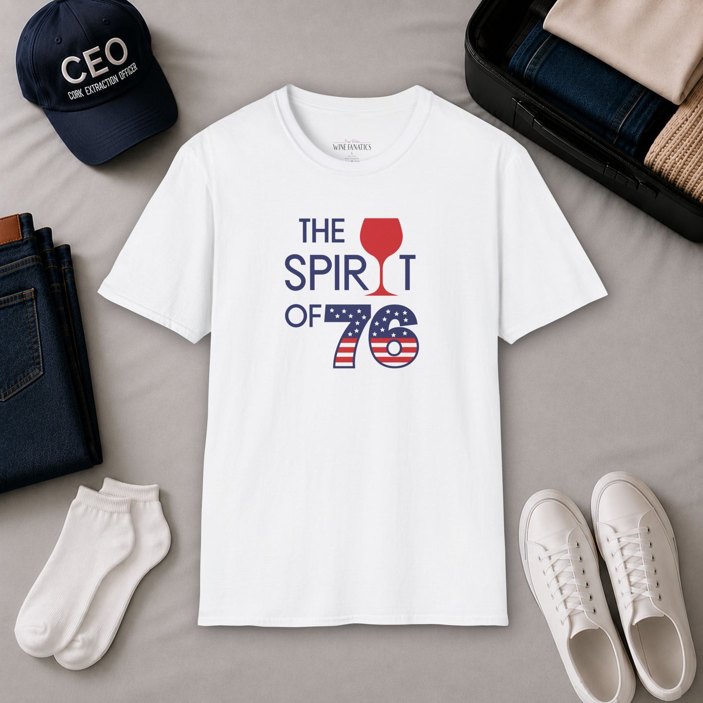 The Spirit of 76 Independence Day Unisex Softstyle T-Shirt