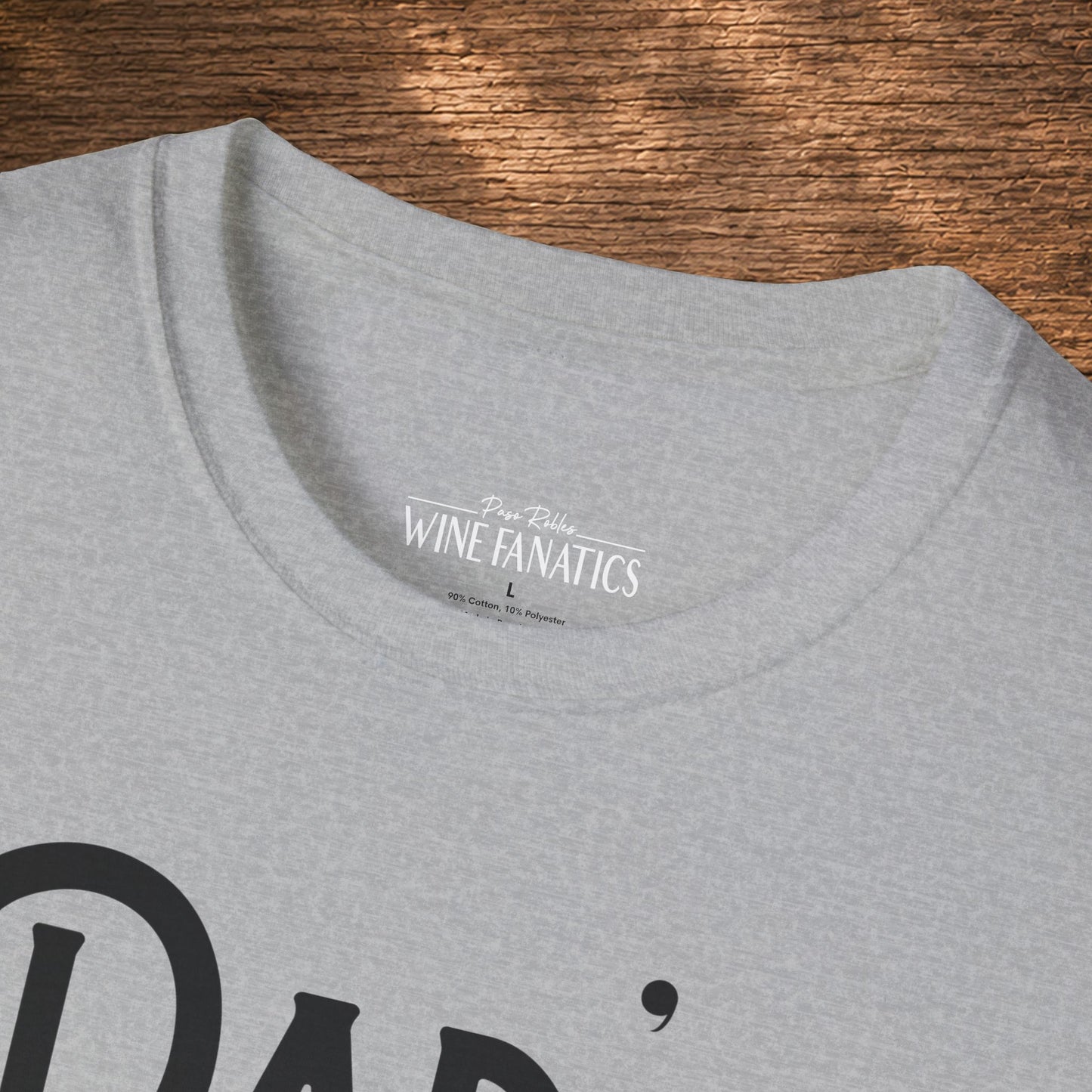 Dad's Reason To Wine Personalized Crew Neck T-Shirt