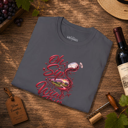 Oh Sip It's A Wine Trip Personalized Crewneck Tee