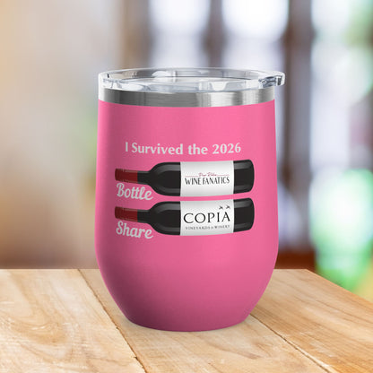 PRWF 2026 Bottle Share Event 12oz Wine Tumbler