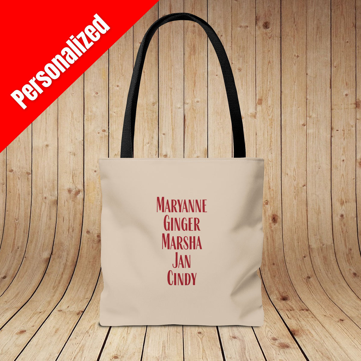 Sip Squad (ladies) Personalized Tote Bag