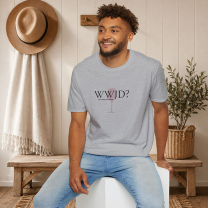 WWJD? Turn Water Into Wine Crewneck Tee