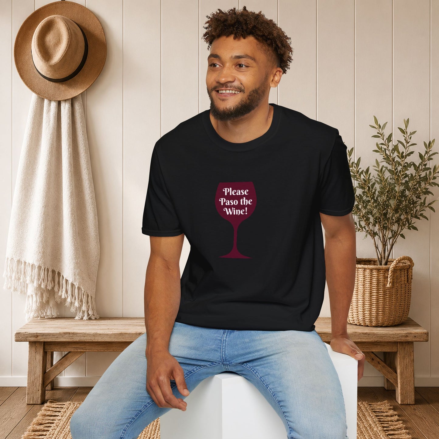 Please Paso The Wine Crewneck Tee