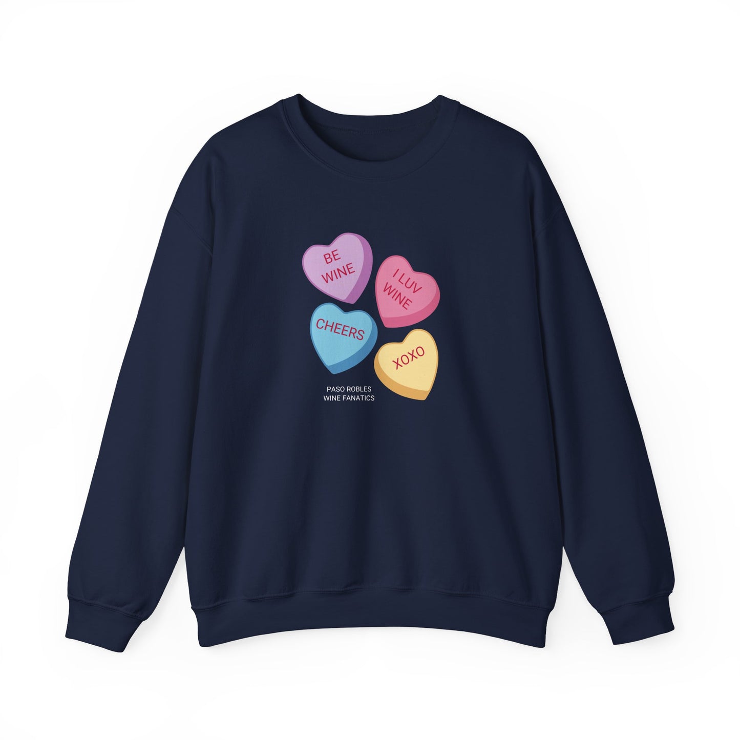 Wine Conversation Hearts Sweatshirt
