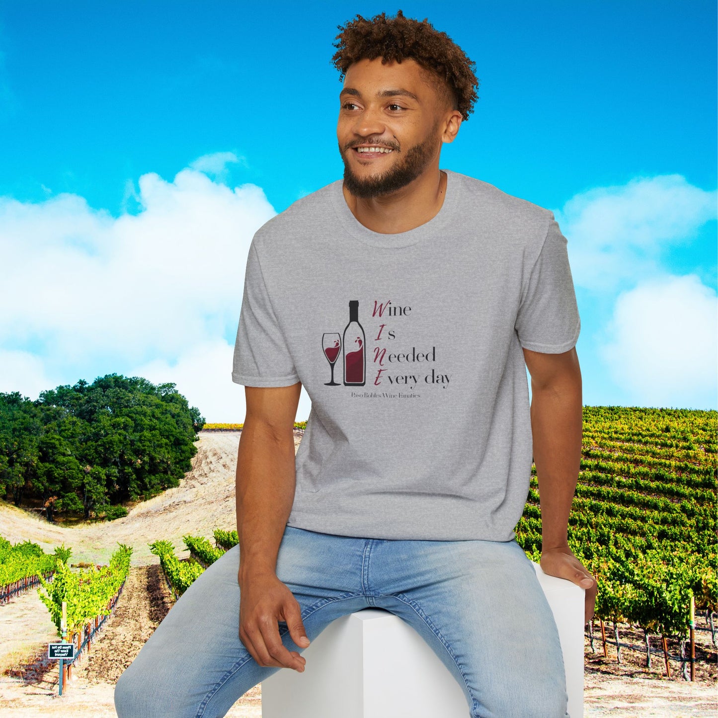 WINE Is Needed Everyday Unisex Softstyle T-Shirt