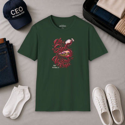 Oh Sip It's A Wine Trip Personalized Crewneck Tee