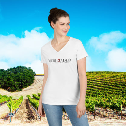 Merloaded Ladies V-Neck Tee