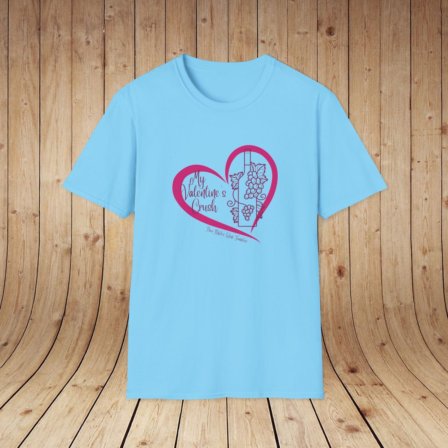 My Valentine's Crush (wine) Unisex Softstyle T-Shirt