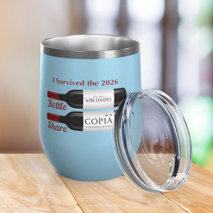 PRWF 2026 Bottle Share Event 12oz Wine Tumbler