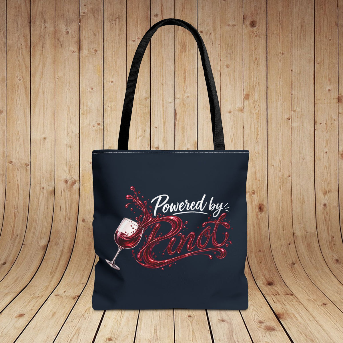 Powered By Pinot Personalized Tote Bag