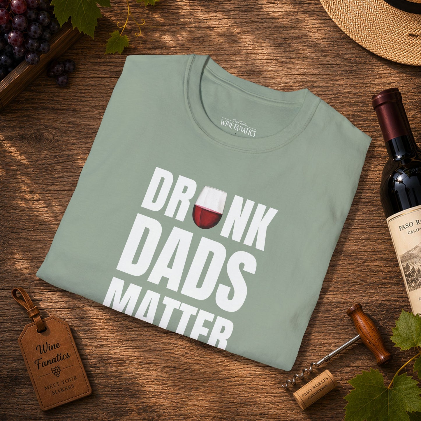 Drunk Dads Matter Crew Neck T-Shirt
