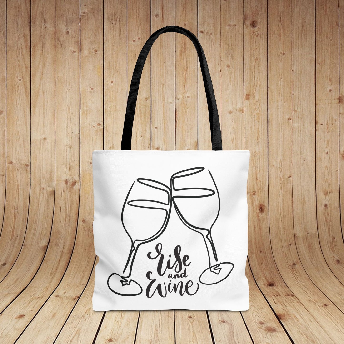 Rise & Wine Personalized Tote Bag