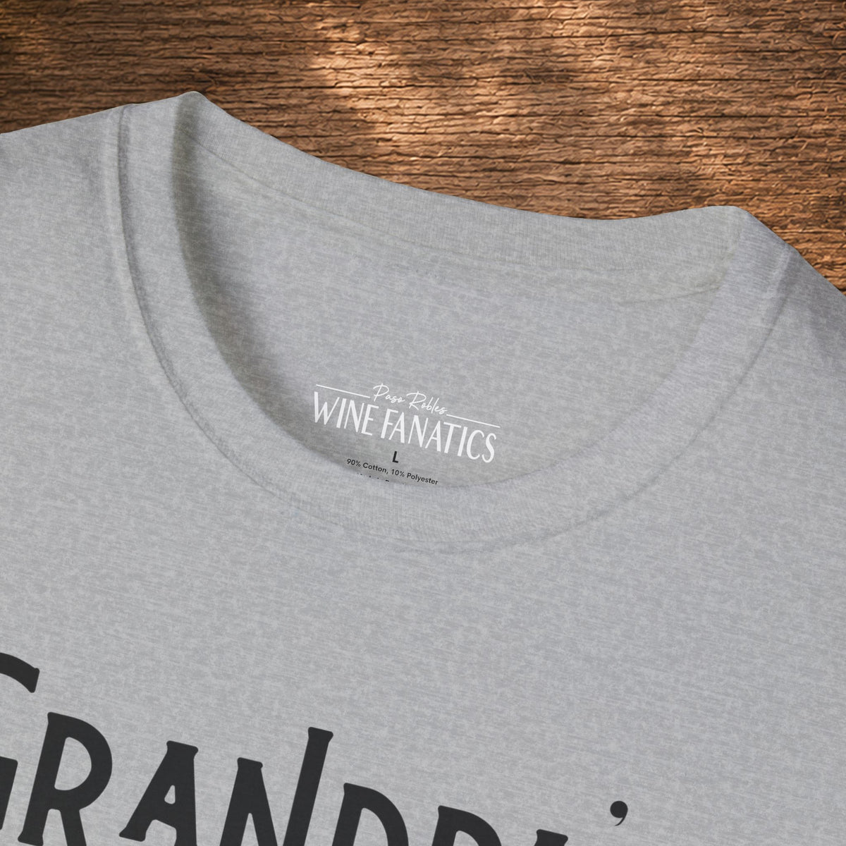 Grandpa's Reason To Wine Personalized Crew Neck T-Shirt