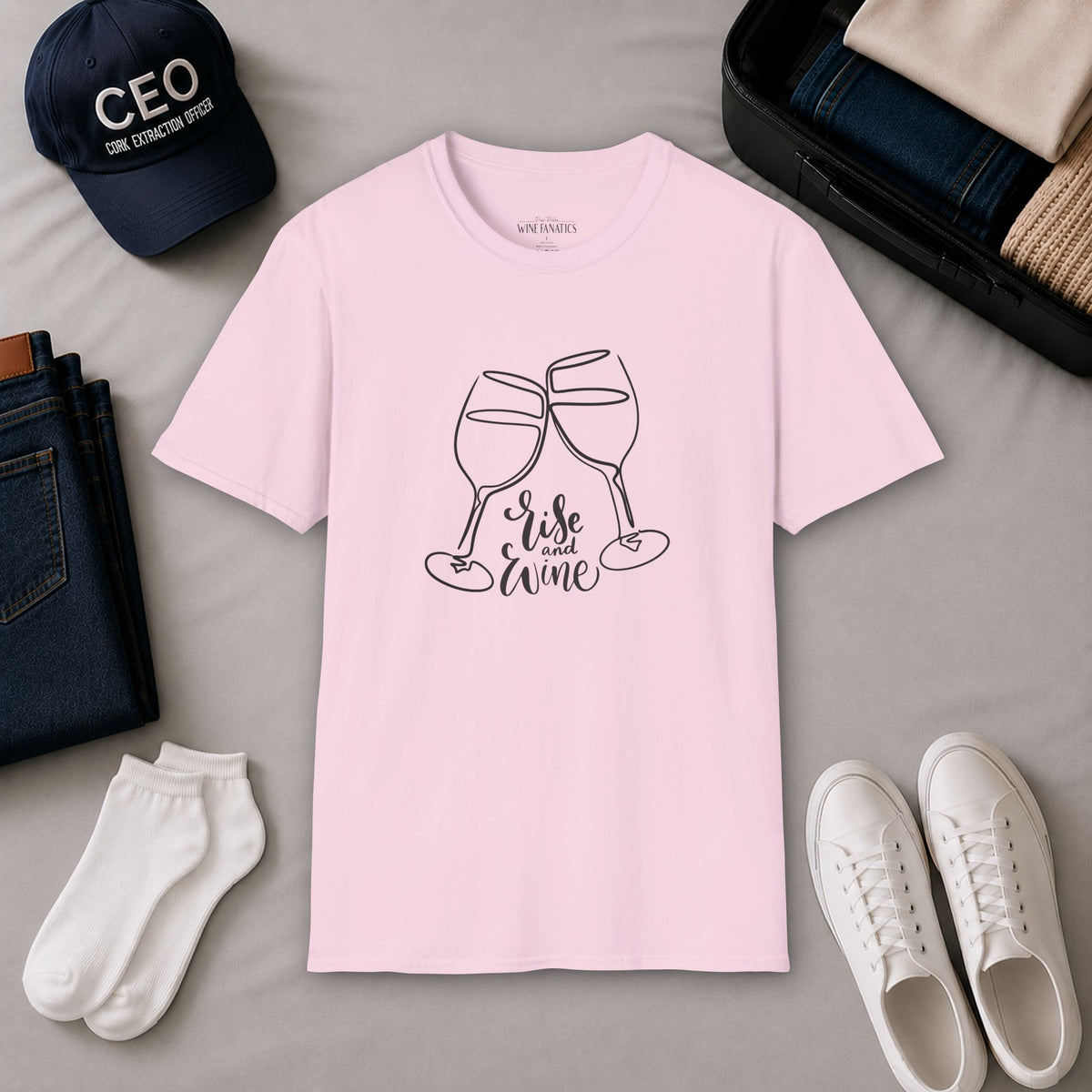 Rise & Wine Crewneck Tee