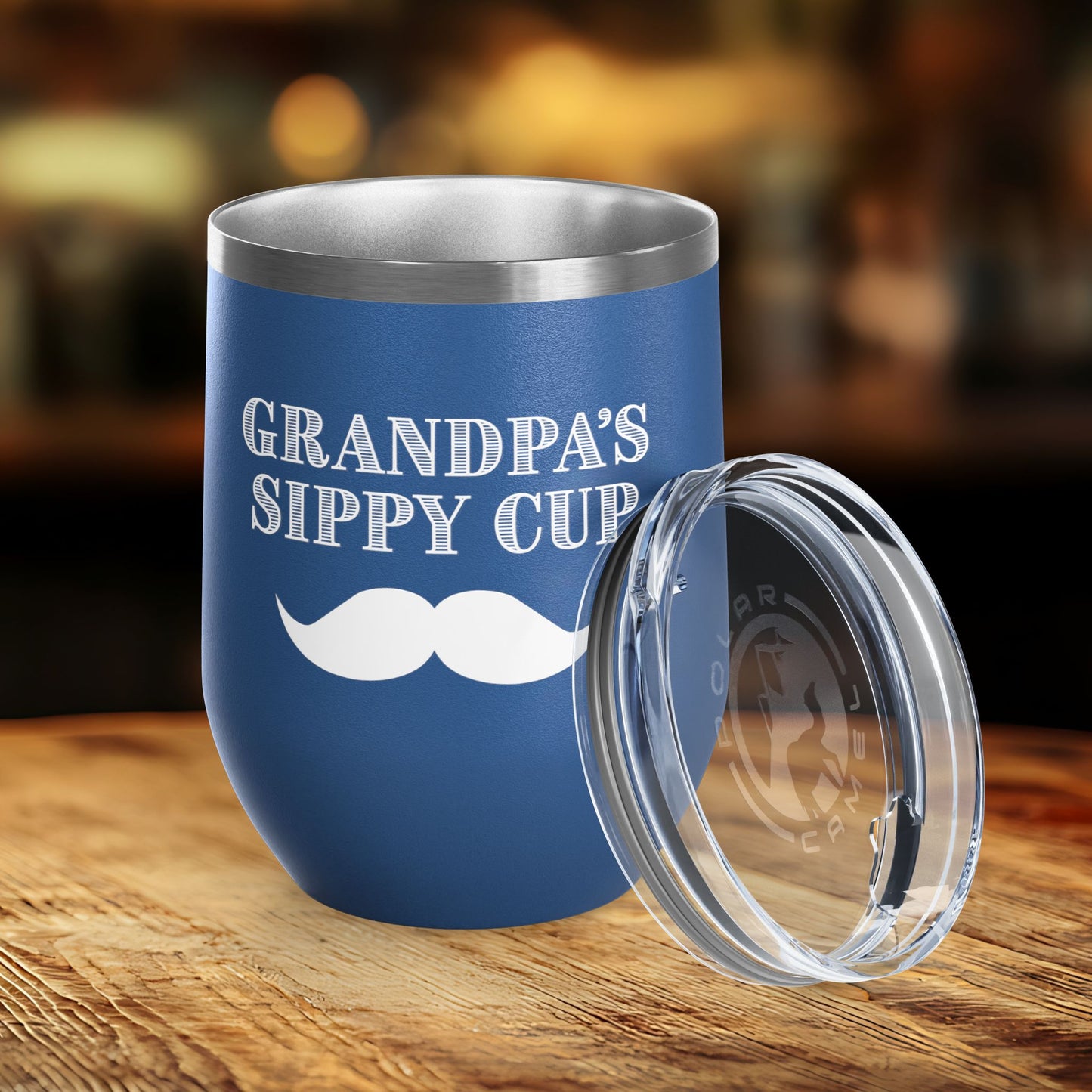 Grandpa's Sippy Cup (mustache) Wine Tumbler