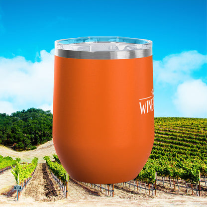 Paso Robles Wine Fanatics Logo 12oz Wine Tumbler