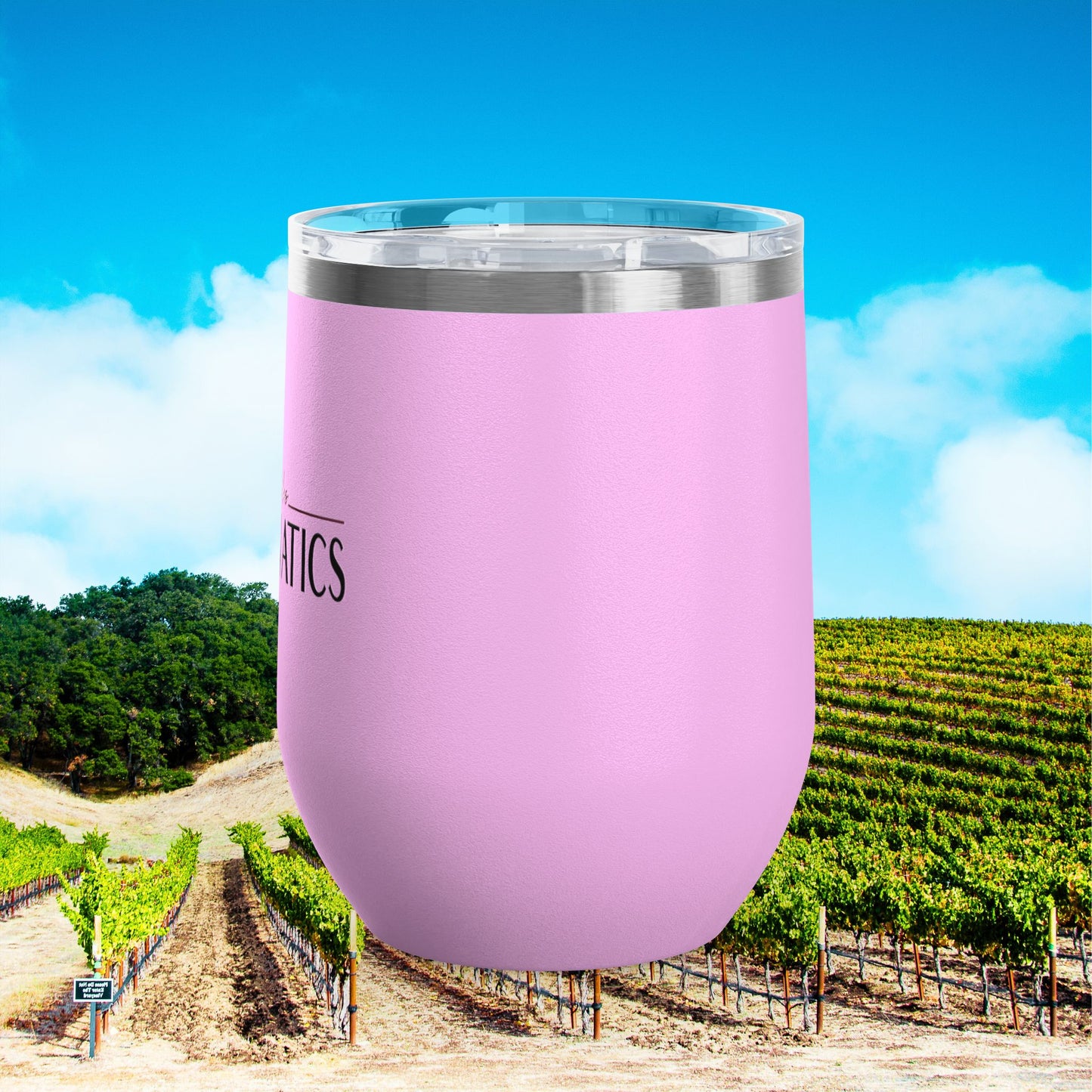 Paso Robles Wine Fanatics Logo 12oz Wine Tumbler
