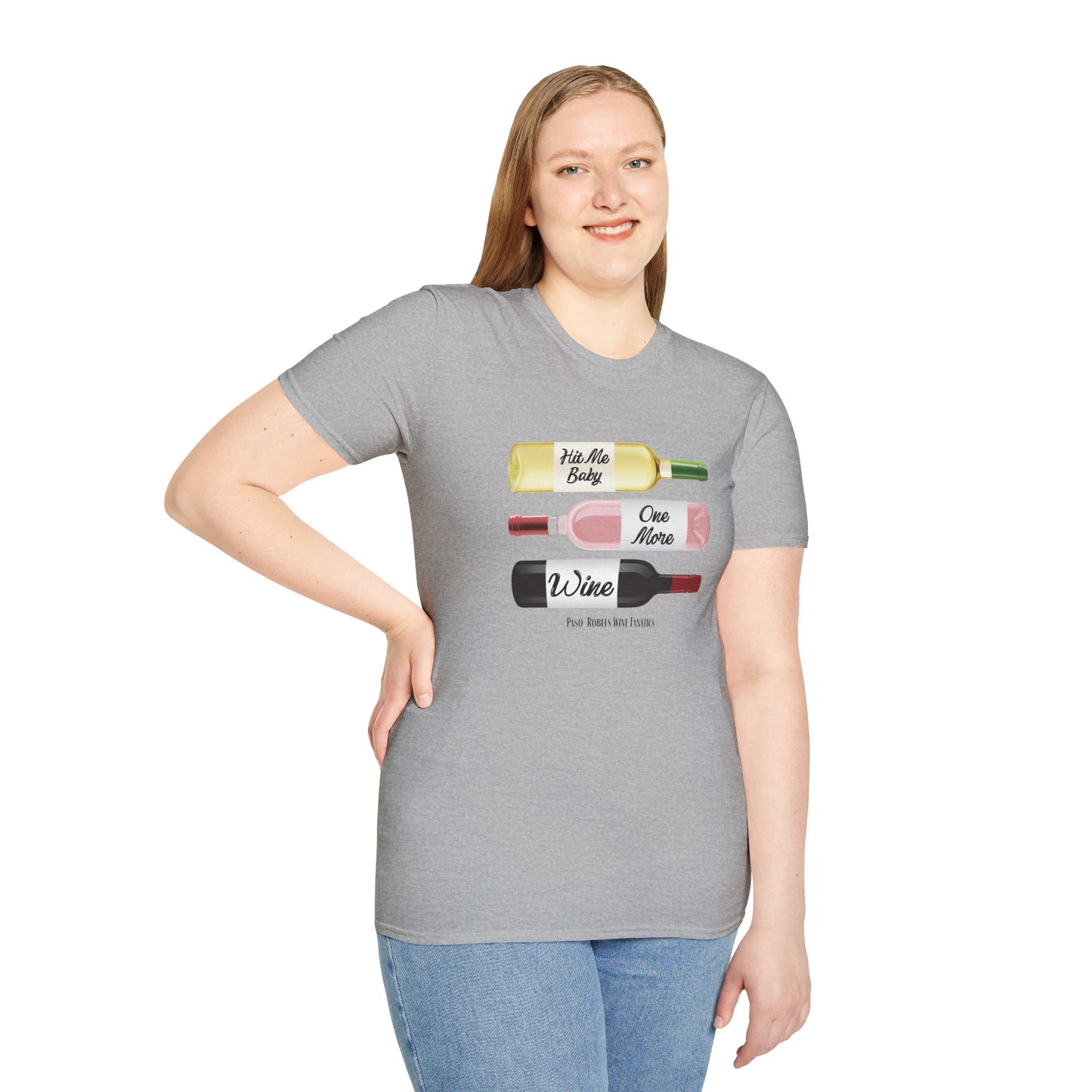 Hit Me Baby One More Wine Unisex Softstyle T-Shirt