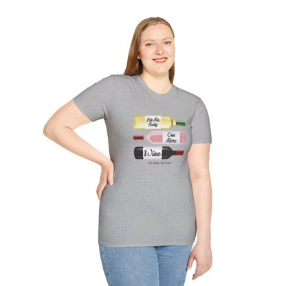 Hit Me Baby One More Wine Unisex Softstyle T-Shirt