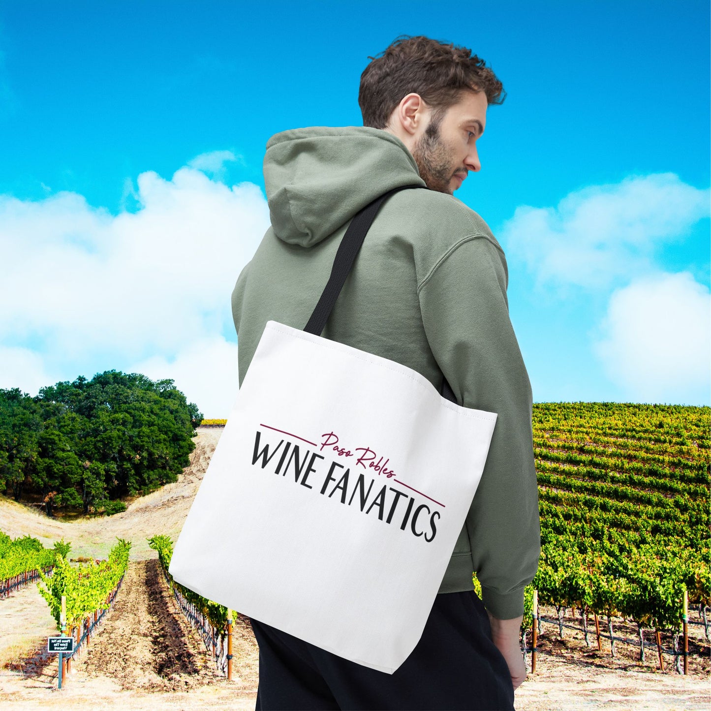 Paso Robles Wine Fanatics Logo Tote Bag