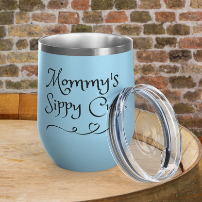 Mommy's Sippy Cup Personalized Wine Tumbler