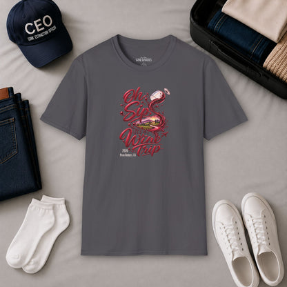 Oh Sip It's A Wine Trip Personalized Crewneck Tee
