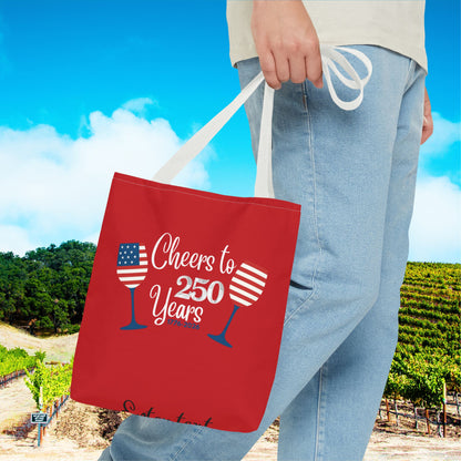 Cheers to 250 Years Independence Day Personalized Tote Bag