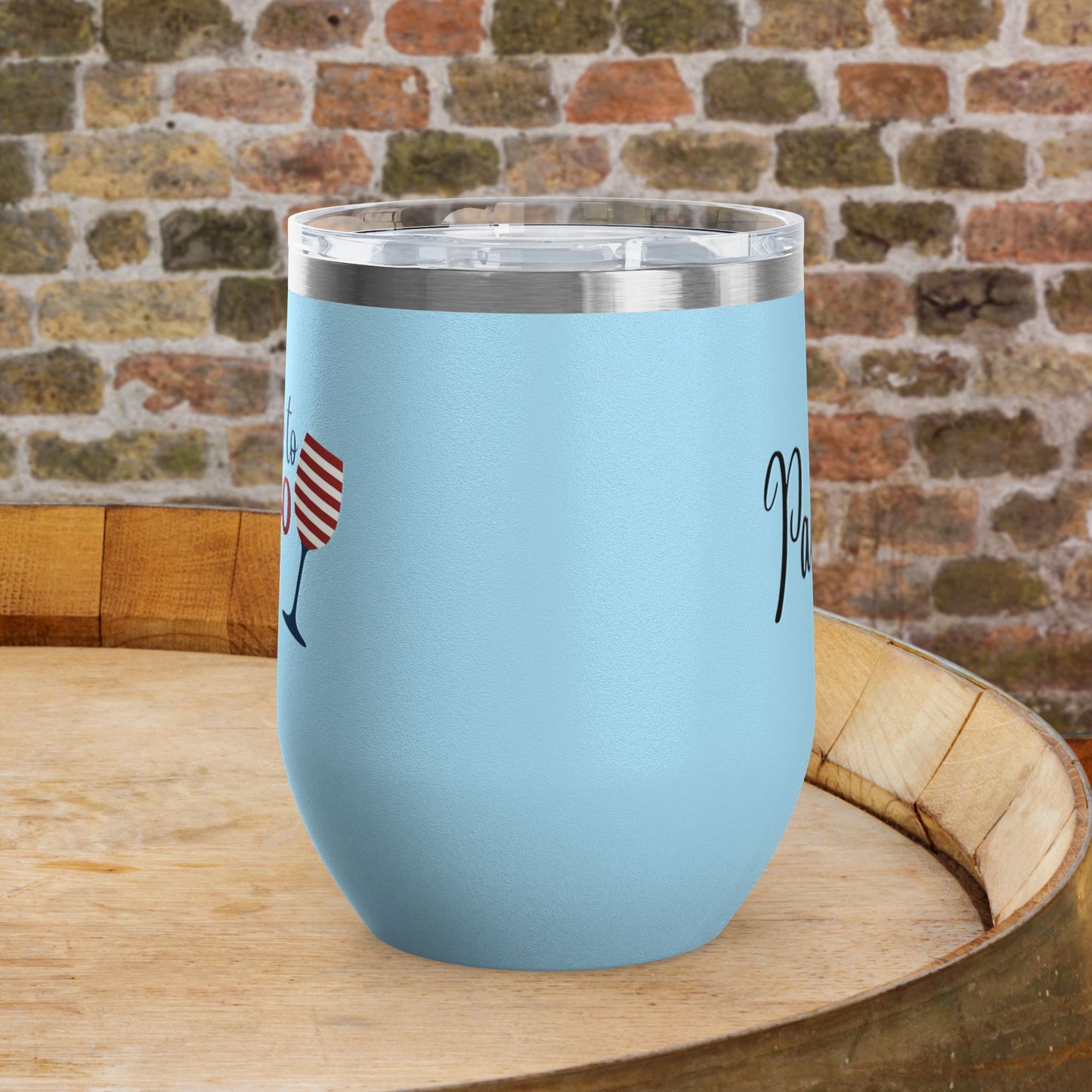 Cheers to 250 Years Independence Day Personalized 12oz Wine Tumbler