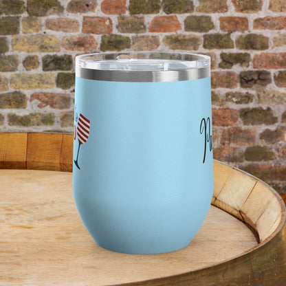 Cheers to 250 Years Independence Day Personalized 12oz Wine Tumbler