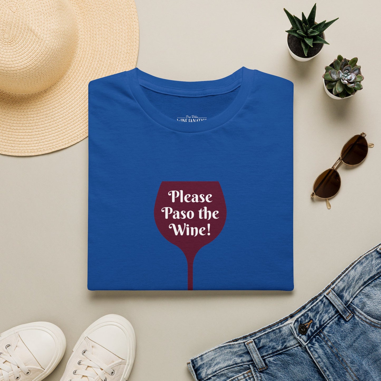 Please Paso The Wine Crewneck Tee