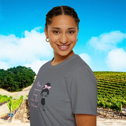 Mom's superpower, turning whine into Wine! Tee