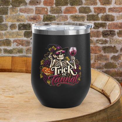 Trick Or Tannat 12oz Personalized Wine Tumbler