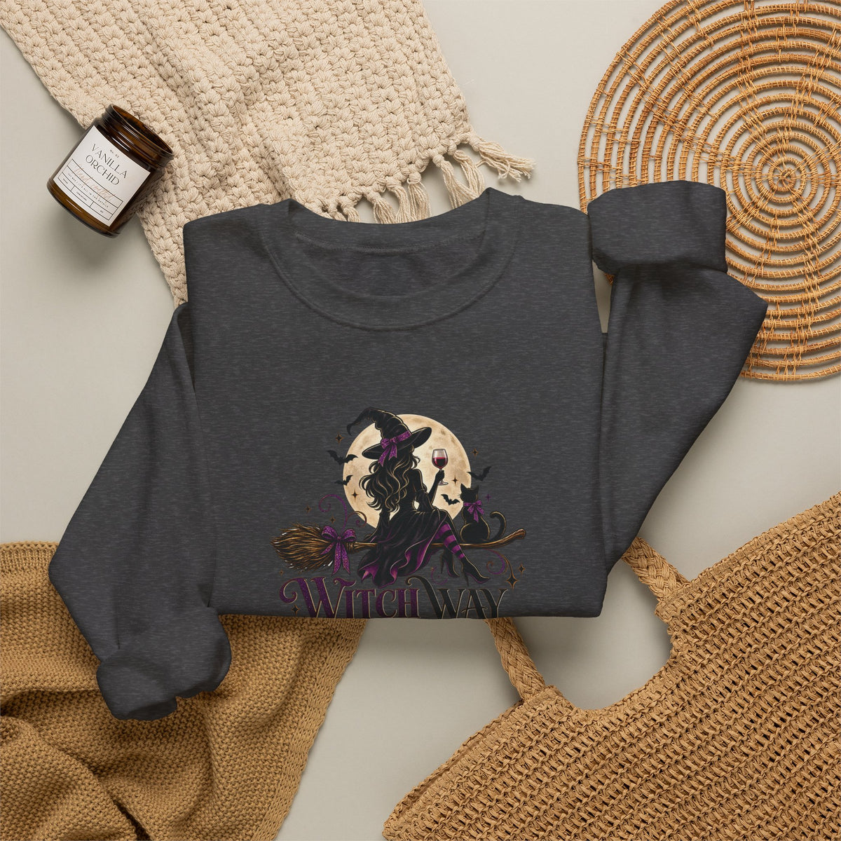 Witch Way To The Wine Sweatshirt