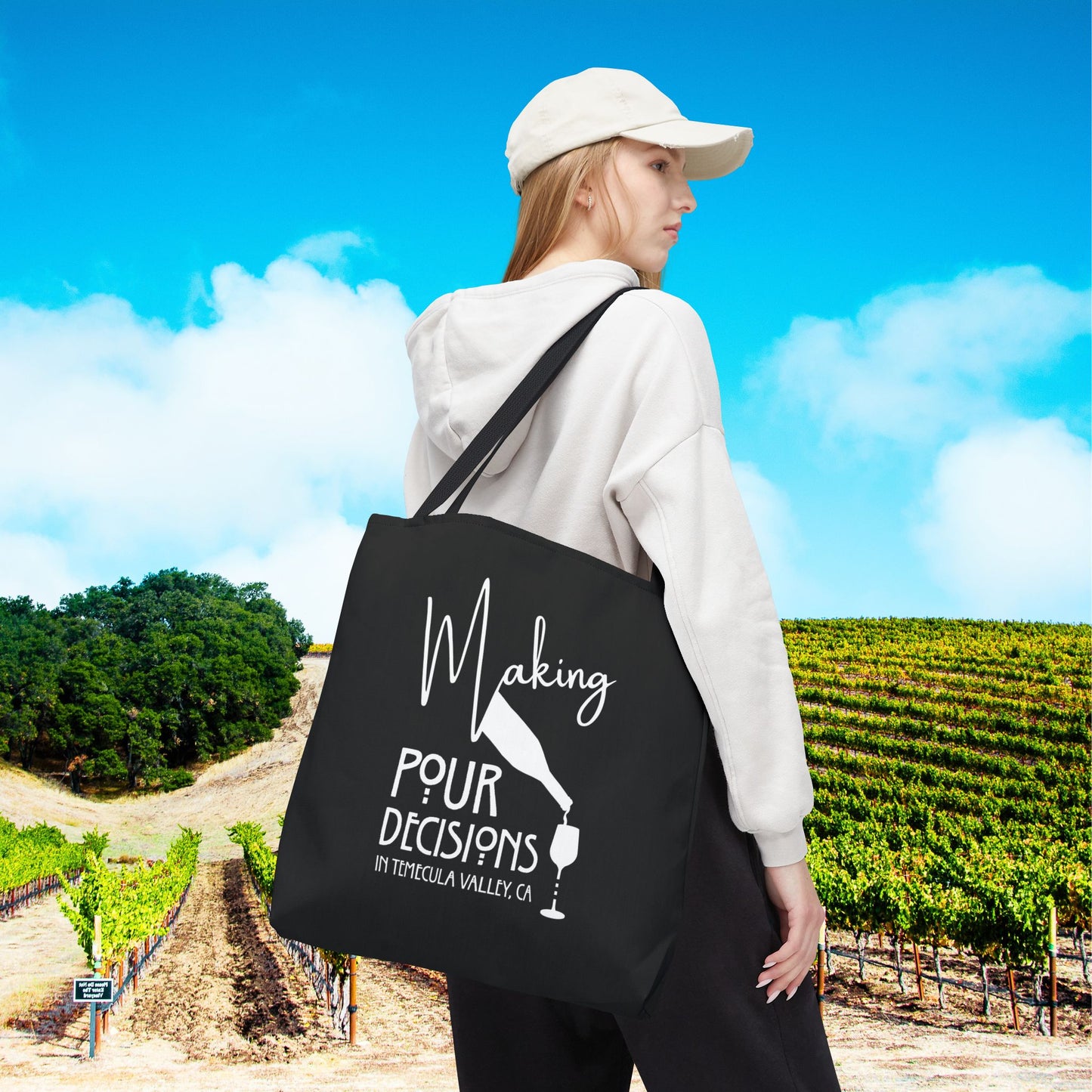 Making Pour Decisions in Temecula Valley, CA Tote Bag