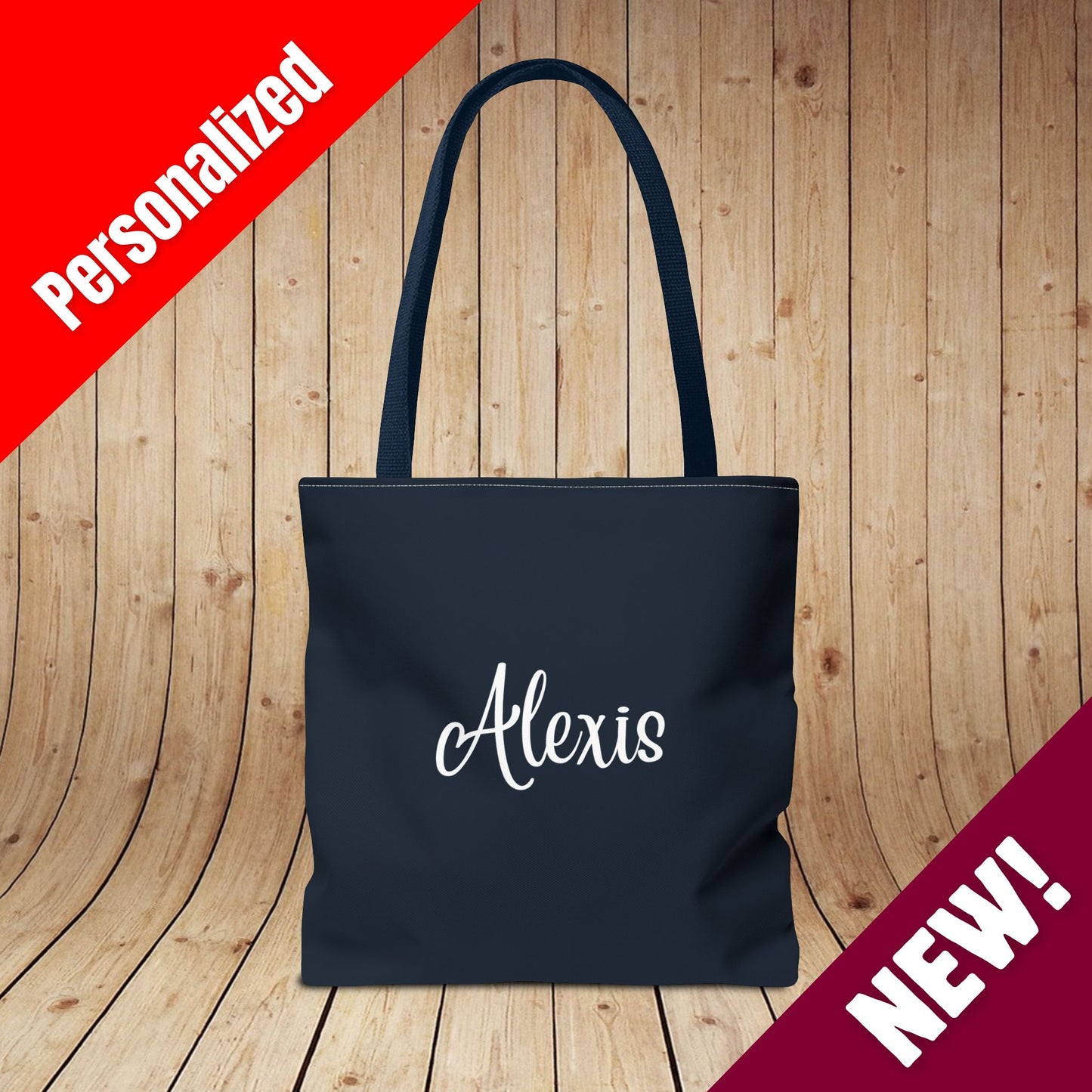 Red Wine & Blue Independence Day Personalized Tote Bag