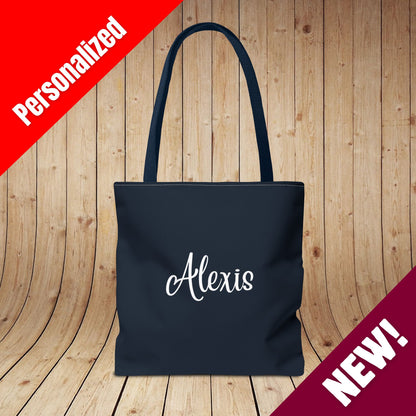Red Wine & Blue Independence Day Personalized Tote Bag