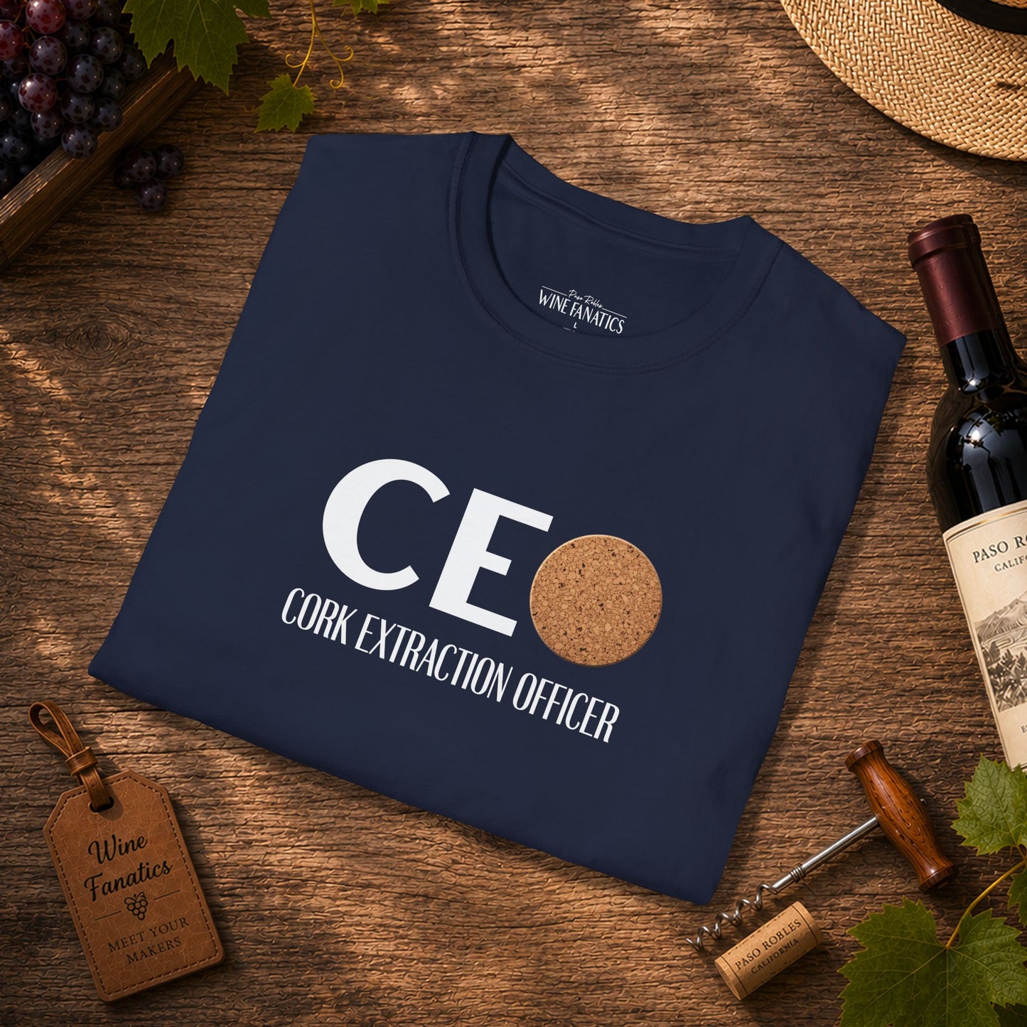 CEO Cork Extraction Officer Unisex Softstyle T-Shirt