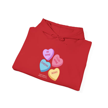 Wine Conversation Hearts Hoodie