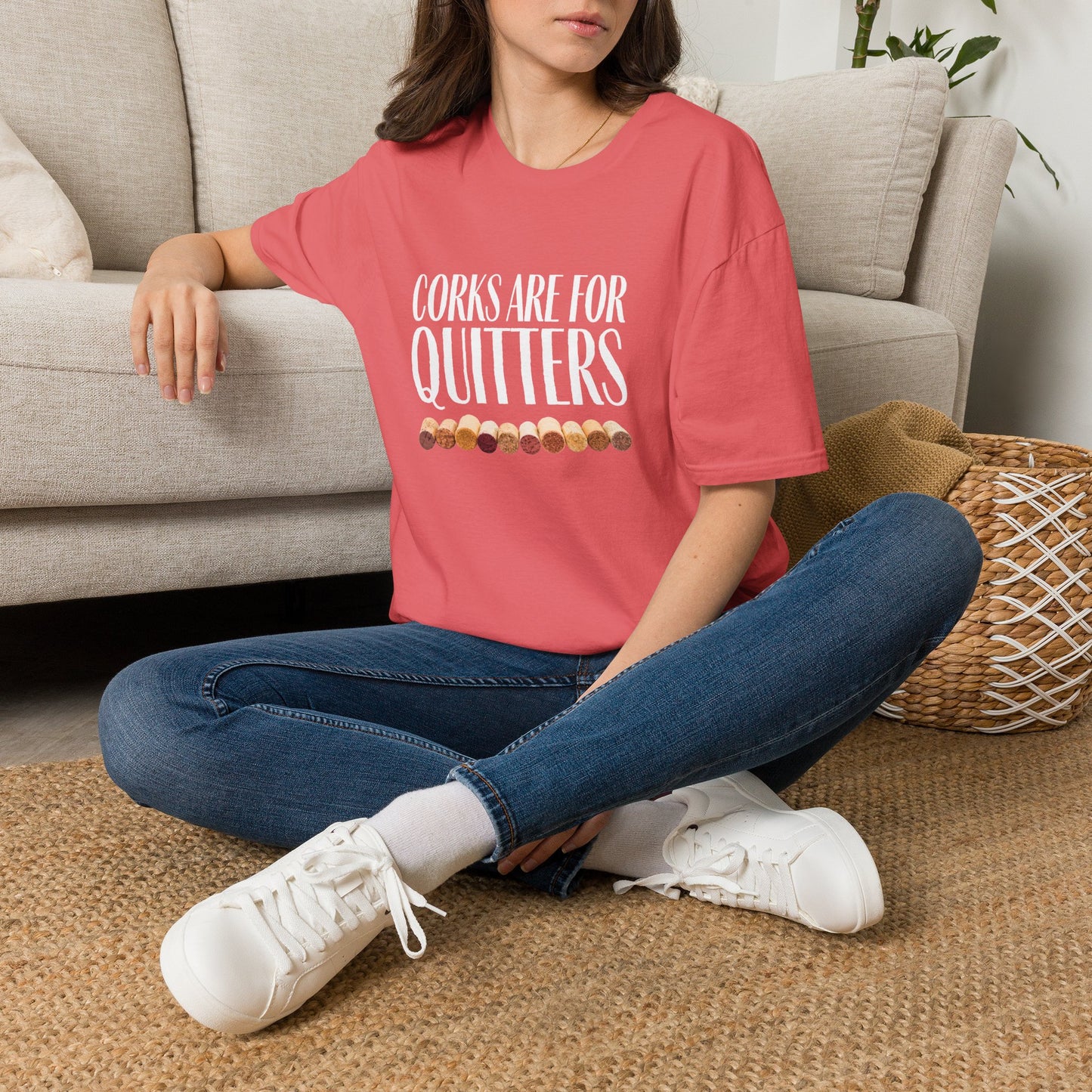Corks Are For Quitters Crewneck Tee