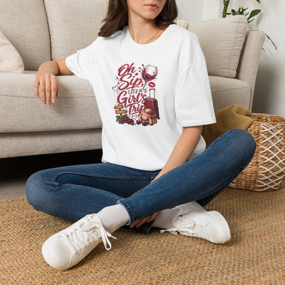 Oh Sip It's A Girl's Trip Personalized Crewneck Tee