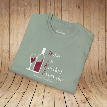 WINE Is Needed Everyday Unisex Softstyle T-Shirt