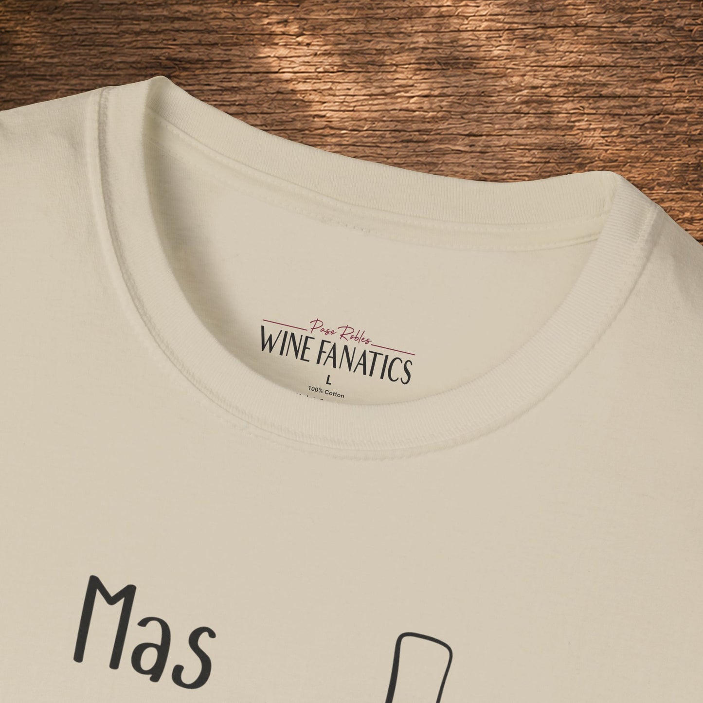 Mas Vino Por Favor Crewneck Tee