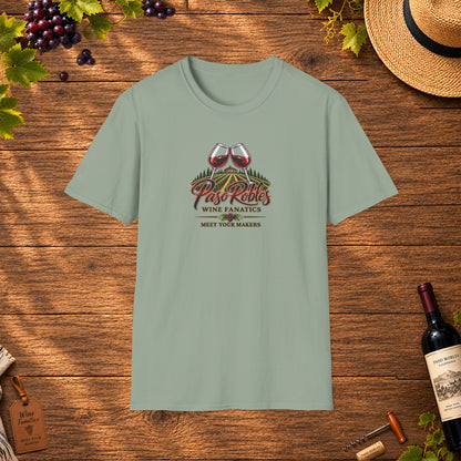 Paso Robles Wine Fanatics Meet Your Makers Crewneck T-Shirt