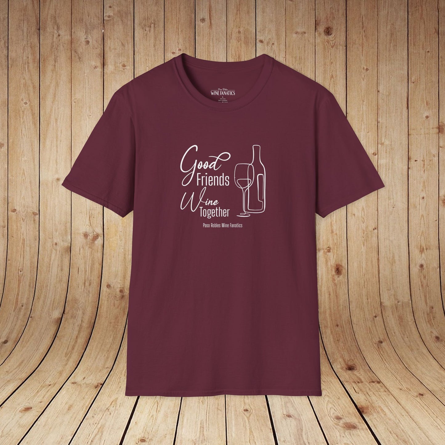 Good Friends Wine Together Unisex Softstyle T-Shirt