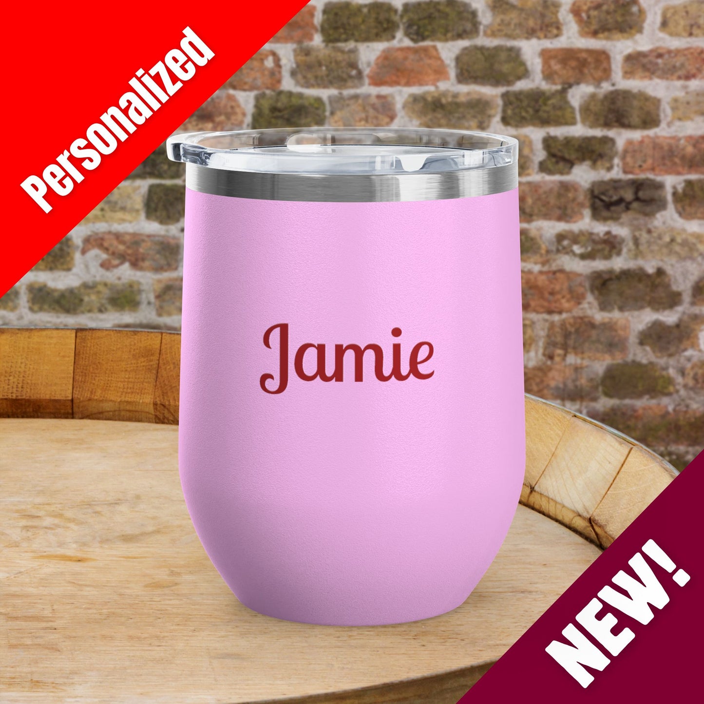 Chill The 4th Out Personalized 12oz Wine Tumbler
