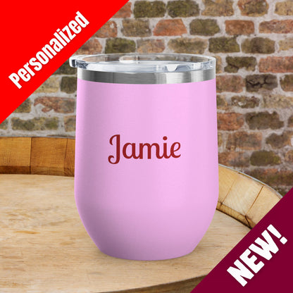 Chill The 4th Out Personalized 12oz Wine Tumbler